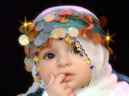 Lovely - muslim, girl, baby, beautiful