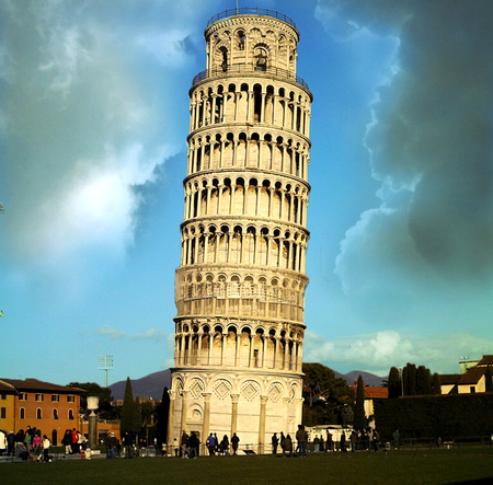 Splendor of our world-26 - pisa tower, amazing, italy, cloud