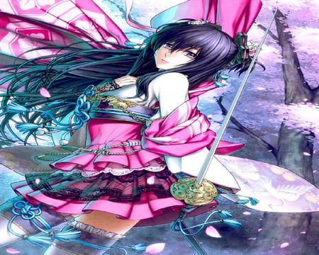 Sakura Beauty - anime, newest, girl, beauty, wall