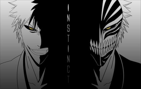 Instinct - instinct, bleach, ichigo kurosaki, hichigo shirosaki, hollow