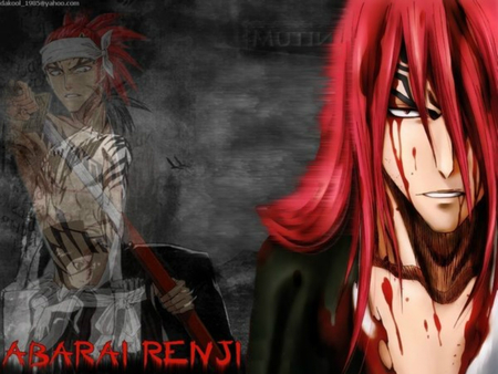 Renji Abarai - renji abarai, squad 6, soul reaper, bleach