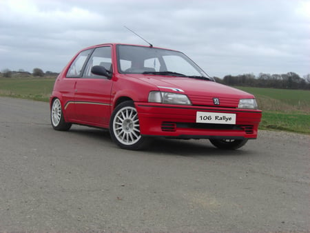 peugeot 106 rallye - peugeot, red, rallye, 106