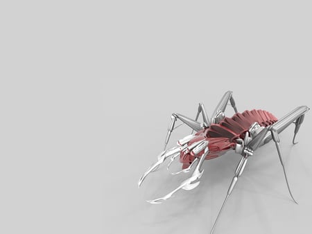 art wallpaper - metal, bug, art, silver