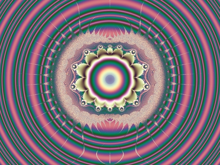 Pink circles - fractals, circles, pink, fractal