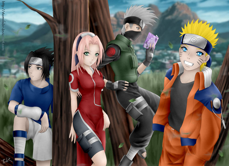 The original team Kakashi. - kurd, anime, lady, naruto, hot, girl