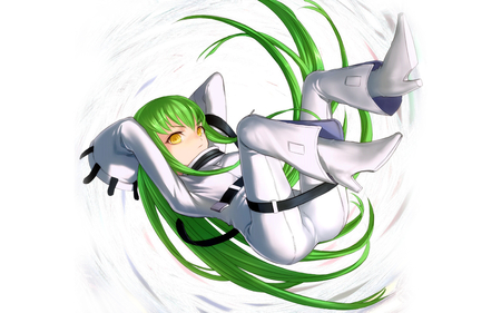 C.C - beauty, sexy, hot, cc, long hair, anime girl, code geass, stunning, pretty, beautiful, cute, green hair