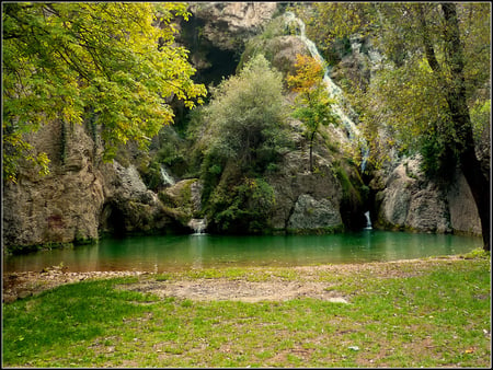 Waterfall - waterfall, nature, bulgaria, green