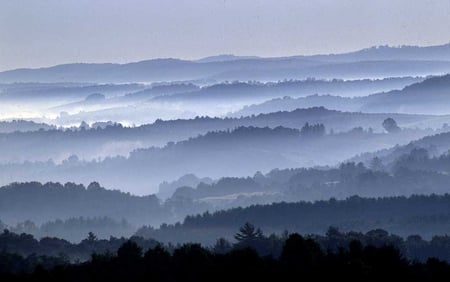 blue mountains - mountains, ridge, beauty, blue