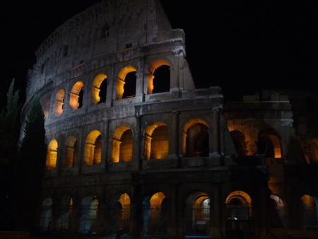 Coliseum - roman, ruins, rome, coliseum