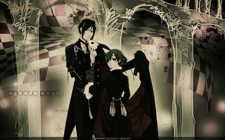 Shall We Go To The Chaotic Party, My Lord? - party, chaotic, my lord, gothic, hot, anime, boys, ciel, kuroshitsuji, sebastian