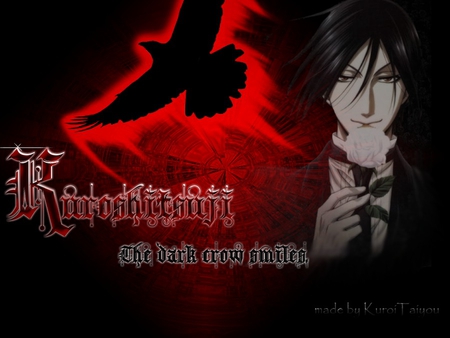 Dark Raven - boy, anime, sebastian, hot, raven, kuroshitsuji, demon