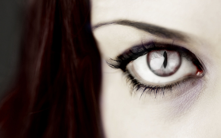 Vampire Eye - vampire, girl, eye, blue