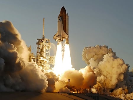 NASA 2011 - spacecraft, launching, space, atlantis