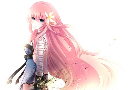 Anime - cute girl, beauty, anime, pink hair