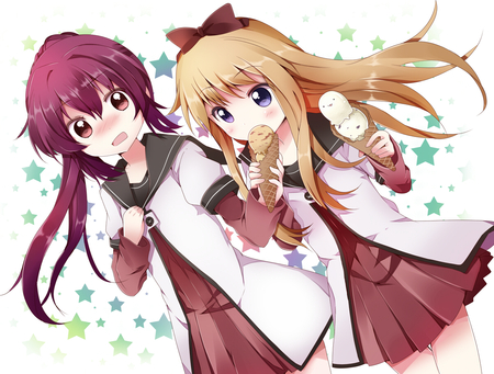 Yuru Yuri Beauty - nice, beauty, yuru yuri, wall, anime, tv show