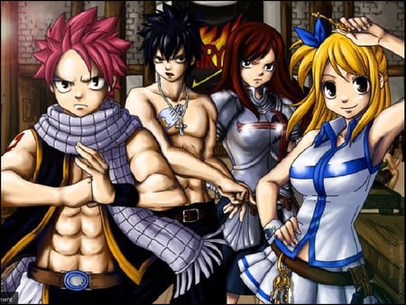 FAirytail Guild - lucy, erza, natsu, gray