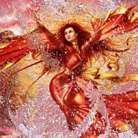 Red-dressed-Phoenix-woman