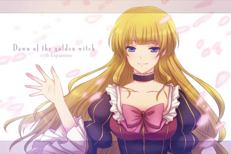 The Golden Witch - golden witch, beatrice, umineko no naku koro ni, blonde hair