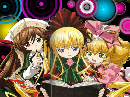 Rozen Maiden - suisei seki, dolls, shinku, anime, hina ichigo