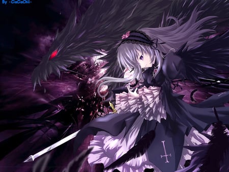 Suigintou - anime, suigintou, doll, rozen maiden