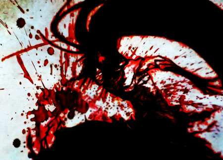 Mugetsu in Blood - final getsuga tenshou, bleach, ichigo kurosaki, vasto lordes, soul reaper, mugetsu, zangetsu