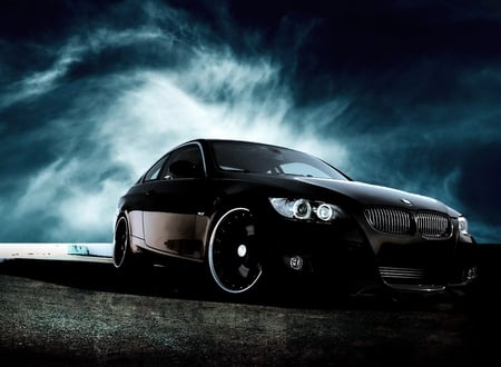 Custom Black - black, bmw, custome, wheels