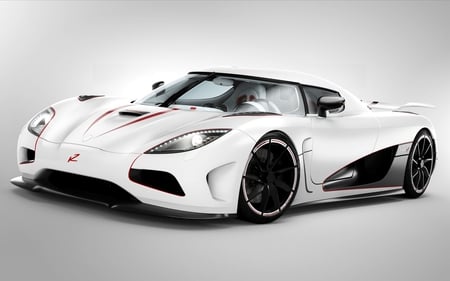 koenigsegg agera - white, sport, k, car