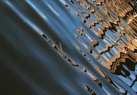 Mill Pond reflections - serene, waves, reflection, pond