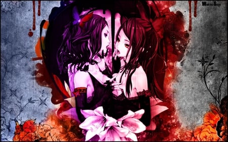 Friends 4 Ever - blood, emo, hot, butterfly, friends, gothic, flower