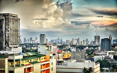 rooftop02 - city, sky, architecture, outdoors