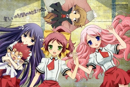 Baka Test Squad Beauty - anime, baka test, beauty, wall, tv show