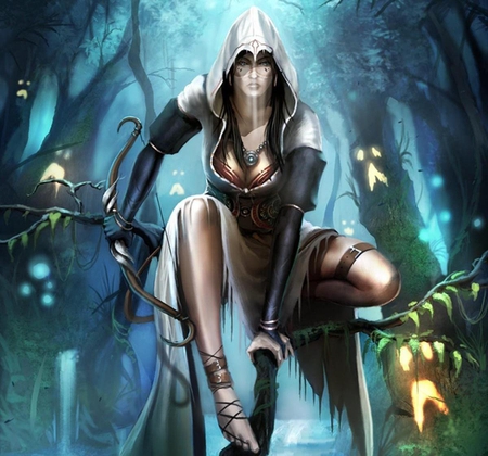 Trine Fantasy - pretty, trine, female, archer, girl, beauty, forest, cg, fantasy, action, adventure, video game