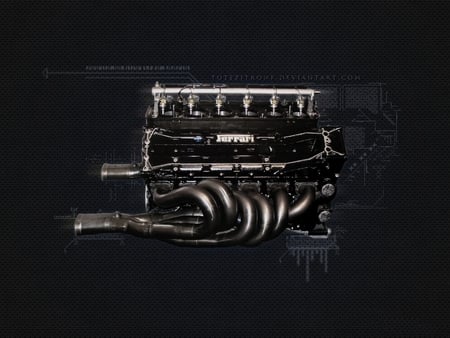 ferrari car engine - car, engine, super, ferrari, wallpaper