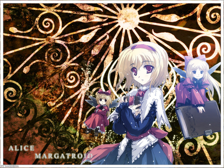 Alice Margatroid - dolls, touhou, girl, blonde hair, anime, alice margatroid, cute, short hair