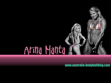 arnia manta - blonde, hottie, bodybuilder, muscular