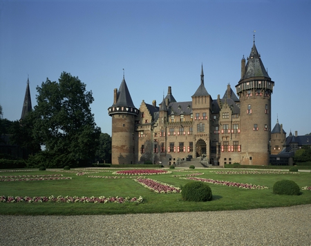 Castle De Haar - netherlands, holland, dutch, castle, tower, garden