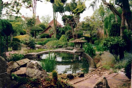 japanese garden - balance, water, nature, garden, green, japanese