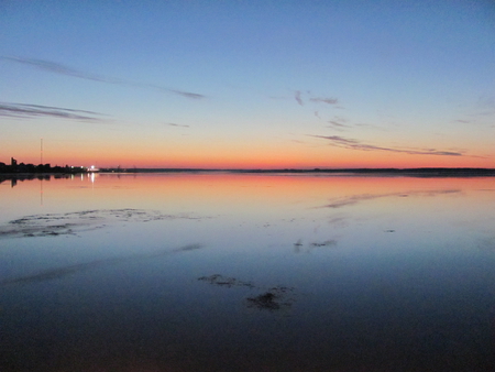 Summer Evening - summer, lake, ocean, evening