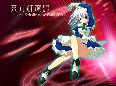 Sakuya of EoSD - sakuya, eosd, touhou, showy