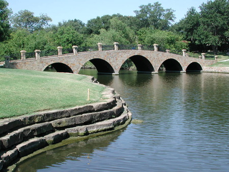 beautiful river with bridge