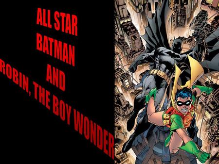 Batman - comic, hero, action, robin, all stars, comic books