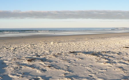 Sandy Beach - nature, ocean, beach, druffix, sandy, sea, widescreen