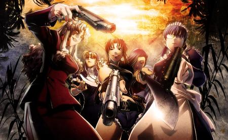 The beateful and deadly women - women, beateful, deadly, black lagoon, anime, weapons