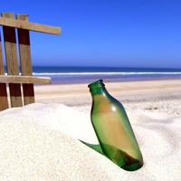 Bottle On The Sand