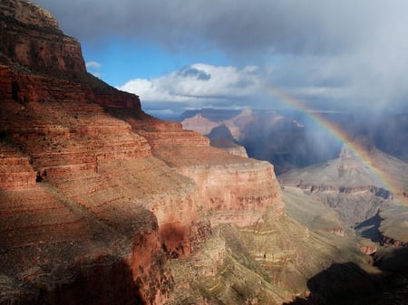 Rainbow Canyon - arizona, grand canyon, rainbow, beautiful