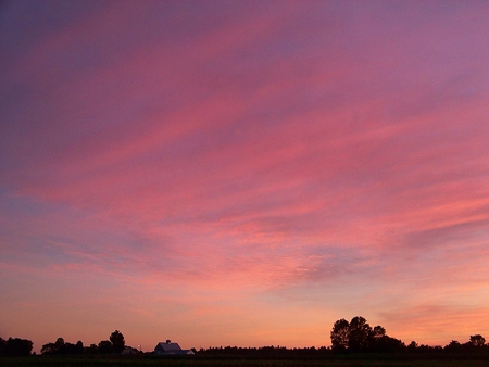 fairfield, maine sunset - sunset, fairfield, maine, sky