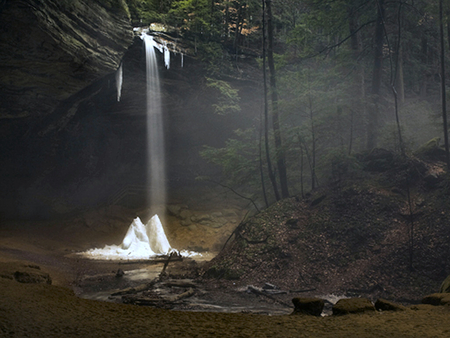 Frozen Waterfall - ice, landscape, photography, winter, jenkins, waterfall, dan jenkins, scenery, frozen, photo