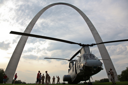 Marines in st Louis - americans, st louis, military, marines, us