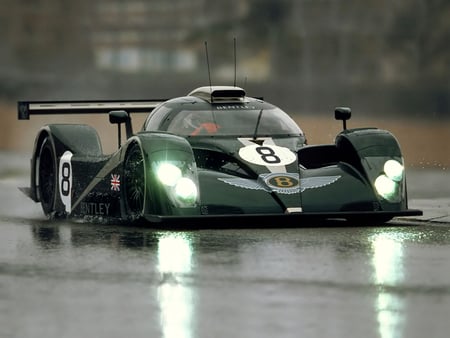 bentley race car - endurance race, two seater, le mans, mid engine