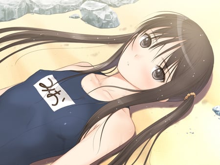 Sugiyama SwimSuit - game, fault, cg art, sugiyama, girl, beauty, new, wall